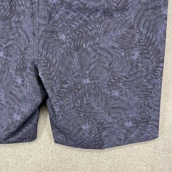 Peter Millar‎ Crown Sport Shorts Mens 38 Floral Blue golf chino pants
